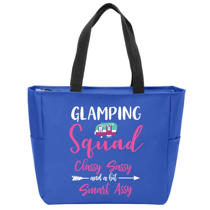 Glamping Squad Funny Matching Family Camping Trip Gift Zip Tote Bag