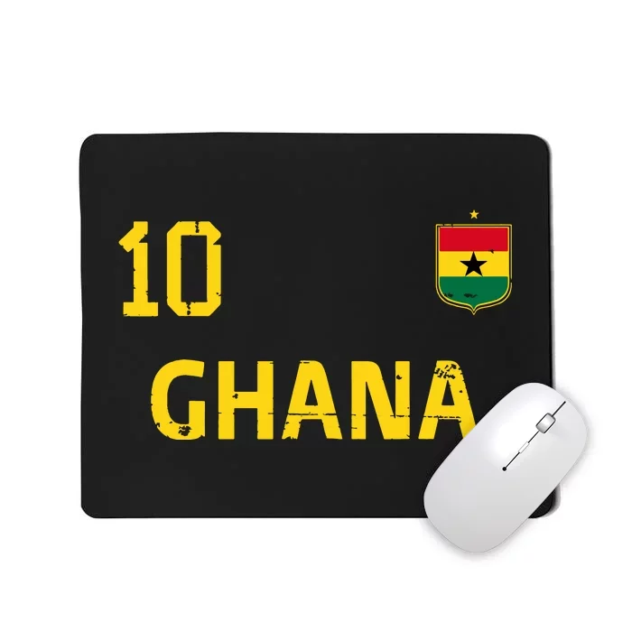 Ghana Soccer Fans Jersey Ghanaian Flag Football Lovers Mousepad