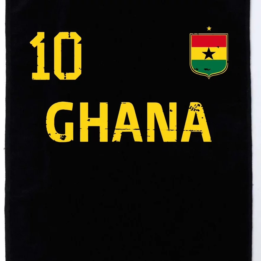 Ghana Soccer Fans Jersey Ghanaian Flag Football Lovers Platinum Collection Golf Towel