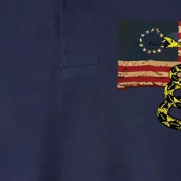 Gadsden Snake Flag Betsy Ross Flag US American Flag Gift Softstyle Adult Sport Polo