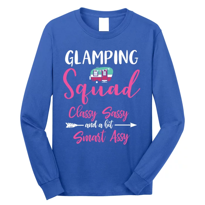 Glamping Squad Funny Matching Family Camping Trip Cute Gift Long Sleeve Shirt