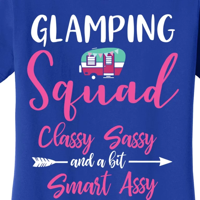 Glamping Squad Funny Matching Family Camping Trip Cute Gift Women's T-Shirt