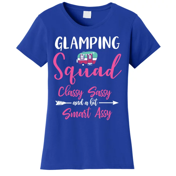 Glamping Squad Funny Matching Family Camping Trip Cute Gift Women's T-Shirt