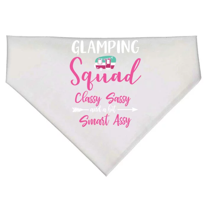 Glamping Squad Funny Matching Family Camping Trip Cute Gift USA-Made Doggie Bandana