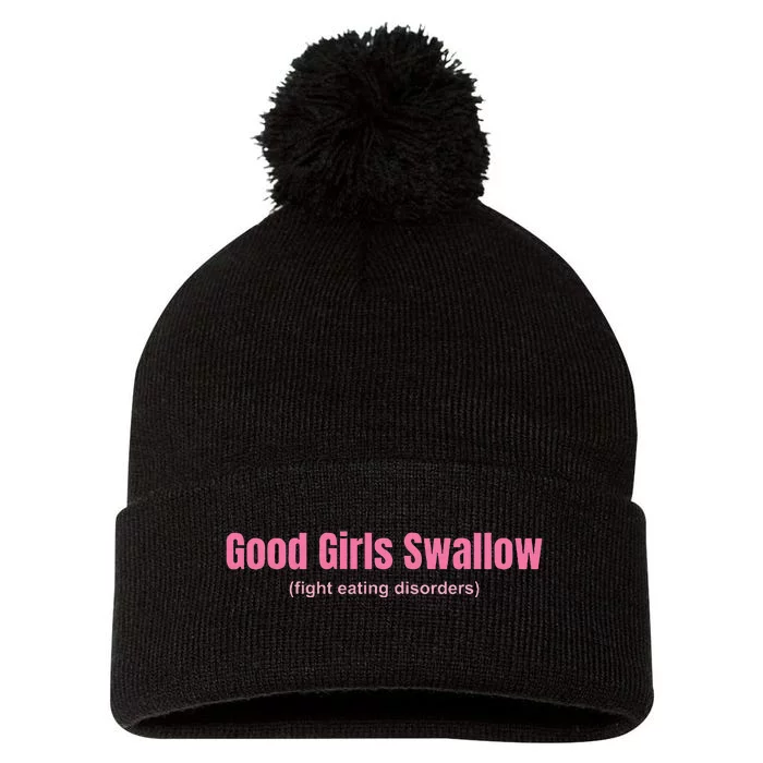 Good Swallow Fight Eating Disorders Pom Pom 12in Knit Beanie