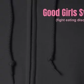 Good Swallow Fight Eating Disorders Full Zip Hoodie