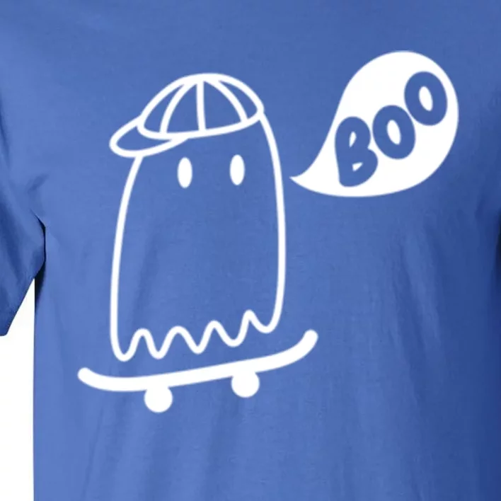 Ghost Skateboard Funny Halloween Costume Boo Squad Gift Tall T-Shirt