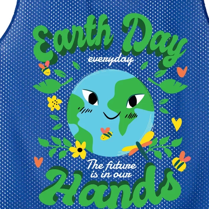 Green Squad For Future Is In Our Hands Of Everyday Earth Day Great Gift Mesh Reversible Basketball Jersey Tank