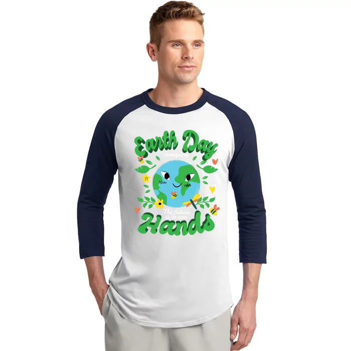 Green Squad For Future Is In Our Hands Of Everyday Earth Day Great Gift Baseball Sleeve Shirt