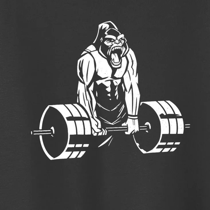 Gorilla Strength – Funny Gym Bodybuilding Weightlifting Toddler T-Shirt