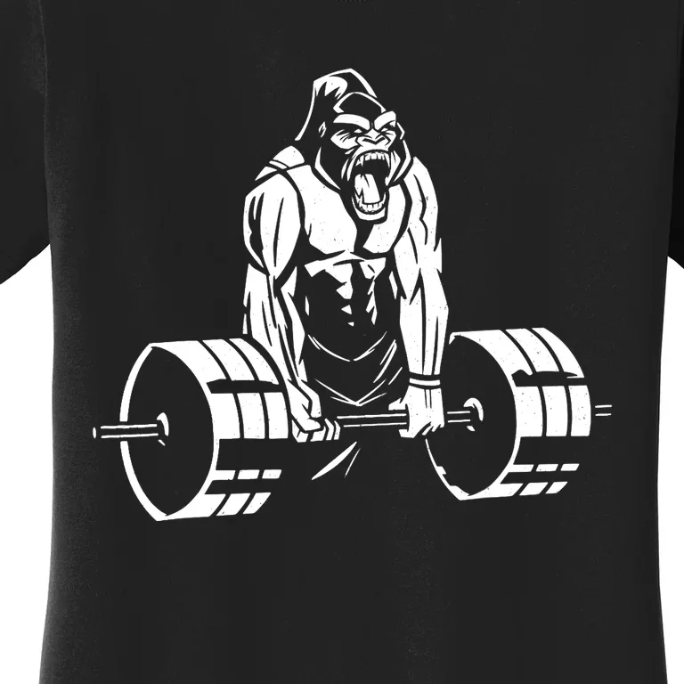 Gorilla Strength – Funny Gym Bodybuilding Weightlifting Women's T-Shirt