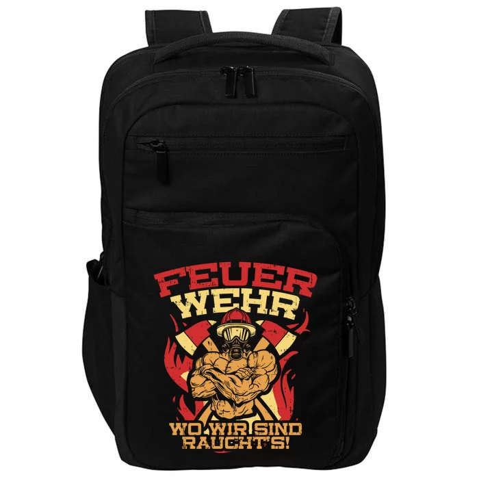 Ger Strong Fire Fighter Cool Gift Impact Tech Backpack