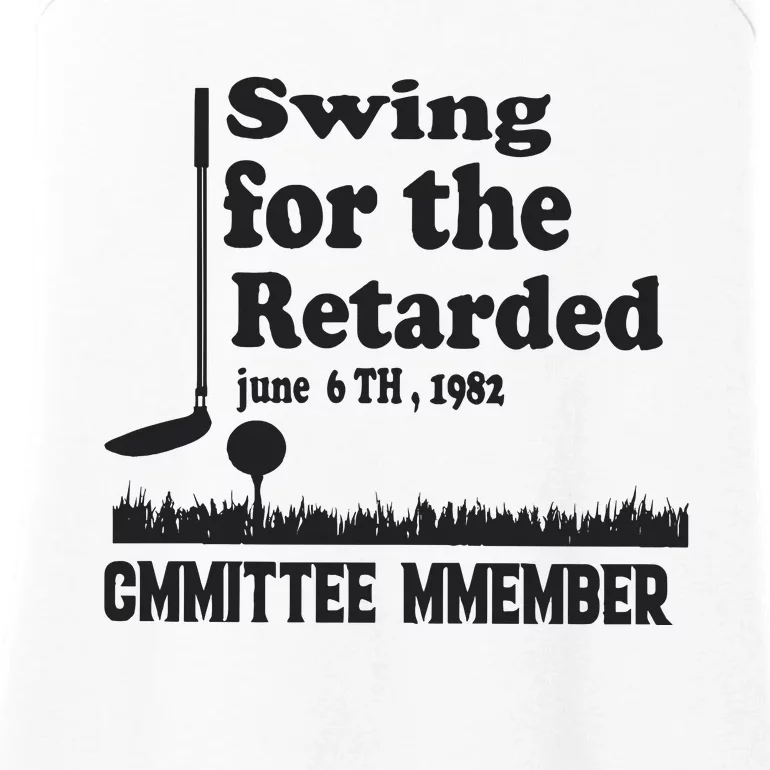 Golf Swing For The Retarded Committee Member Ladies Essential Tank