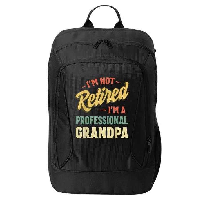 Grandpa Shirts For  Funny Fathers Day Retired Grandpa City Backpack