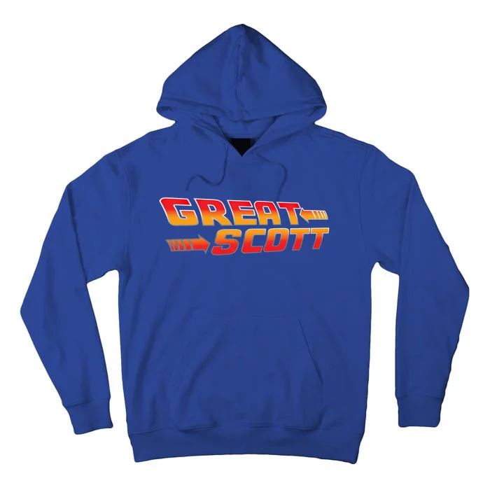 Great Scott Funny Time Traveler Mad Scientist Inventor Gift Tall Hoodie