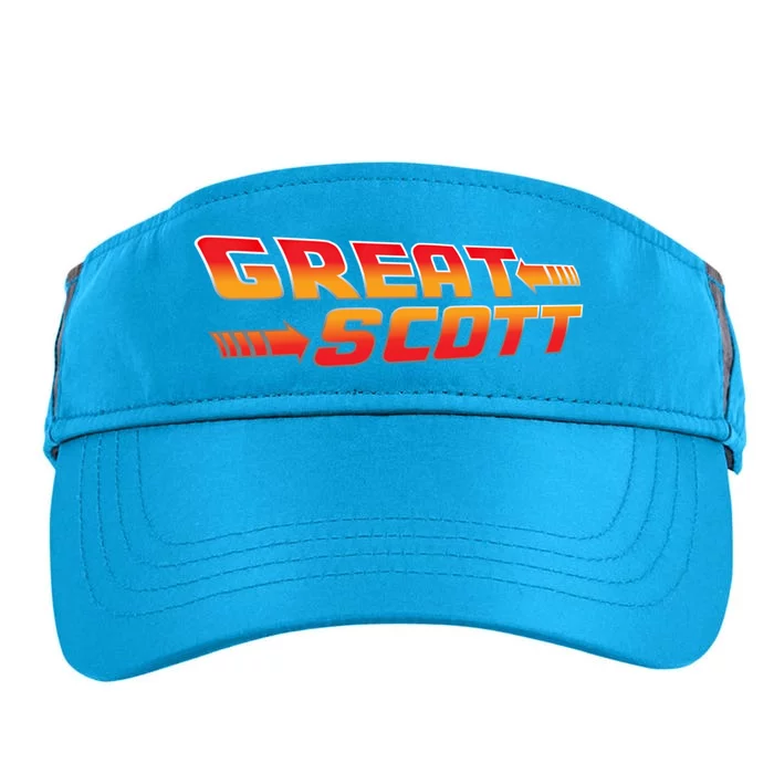 Great Scott Funny Time Traveler Mad Scientist Inventor Gift Adult Drive Performance Visor