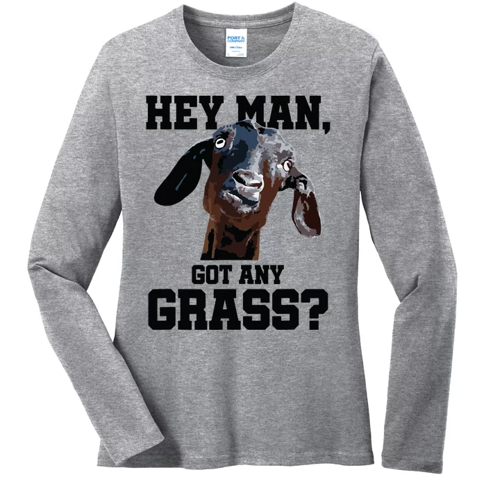 Goat Shirts For Goat Lovers Farm Apparel Meme Pun Funny Goat Ladies Long Sleeve Shirt