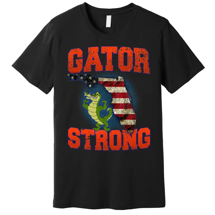 Gator Strong Florida S.T.A.T.E Gator Premium T-Shirt