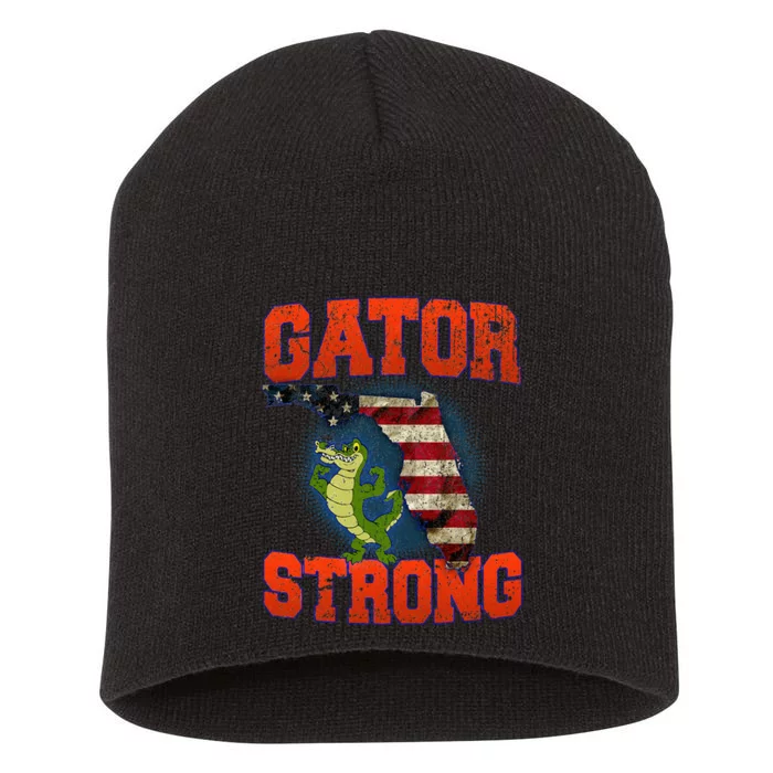 Gator Strong Florida S.T.A.T.E Gator Short Acrylic Beanie