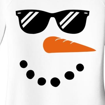 Gangster Snowman Face Women’s Perfect Tri Tunic Long Sleeve Shirt