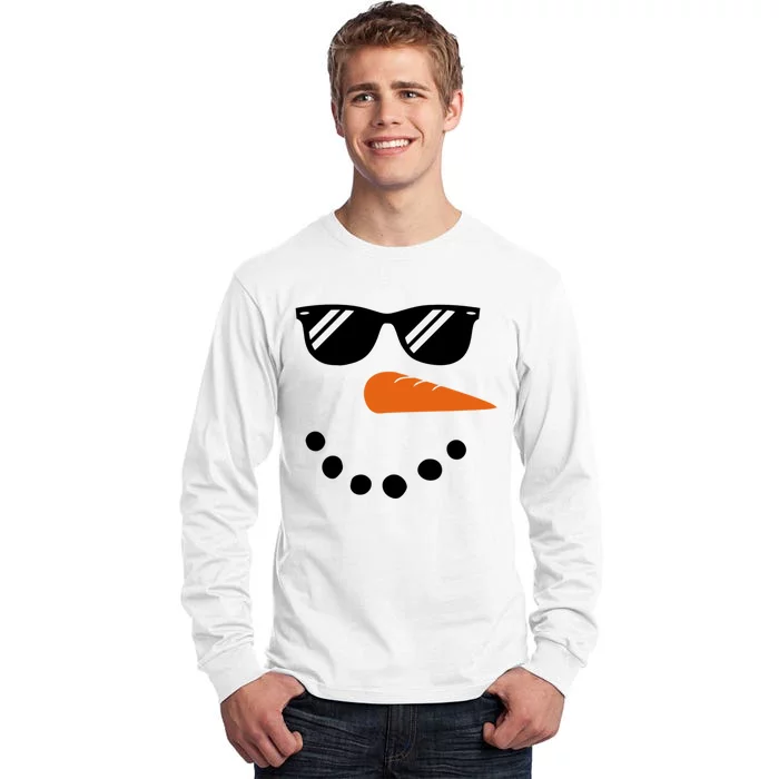 Gangster Snowman Face Tall Long Sleeve T-Shirt