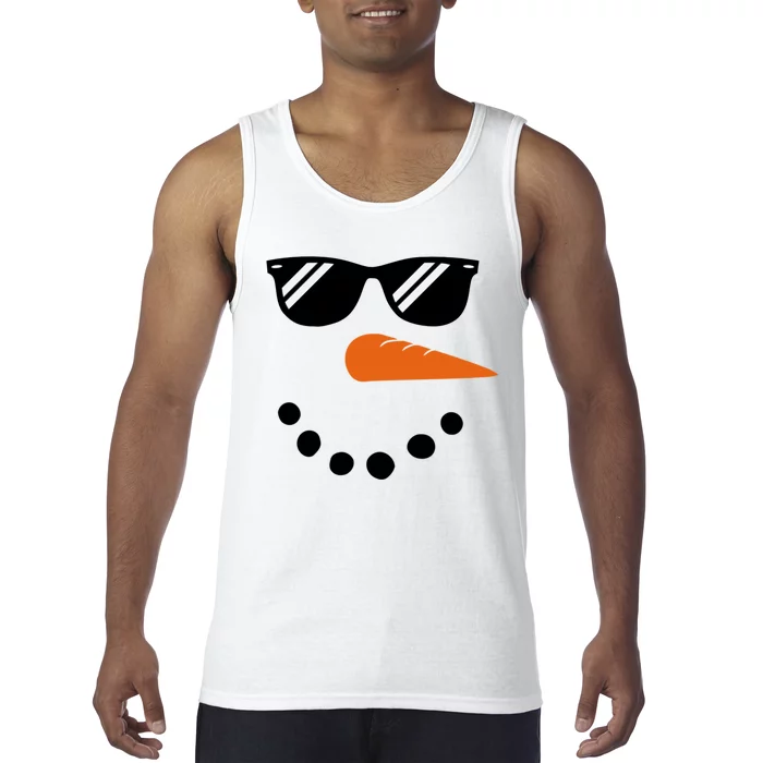 Gangster Snowman Face Tank Top