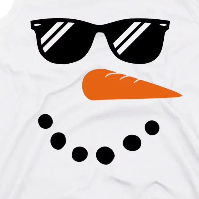 Gangster Snowman Face Tank Top