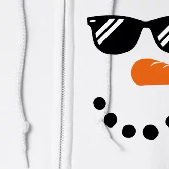 Gangster Snowman Face Full Zip Hoodie