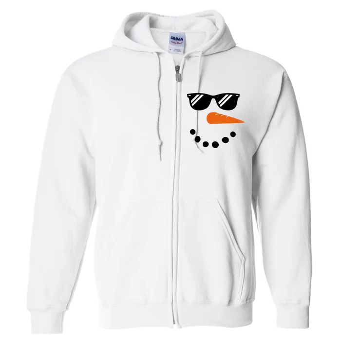 Gangster Snowman Face Full Zip Hoodie