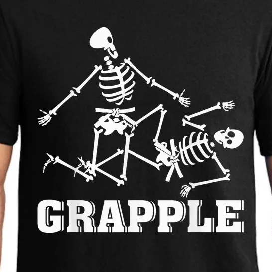 Grapple Skeleton Funny Death Halloween Pajama Set