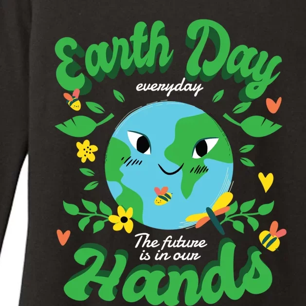 Green Squad For Future Is In Our Hands Of Everyday Earth Day Cute Gift Womens CVC Long Sleeve Shirt