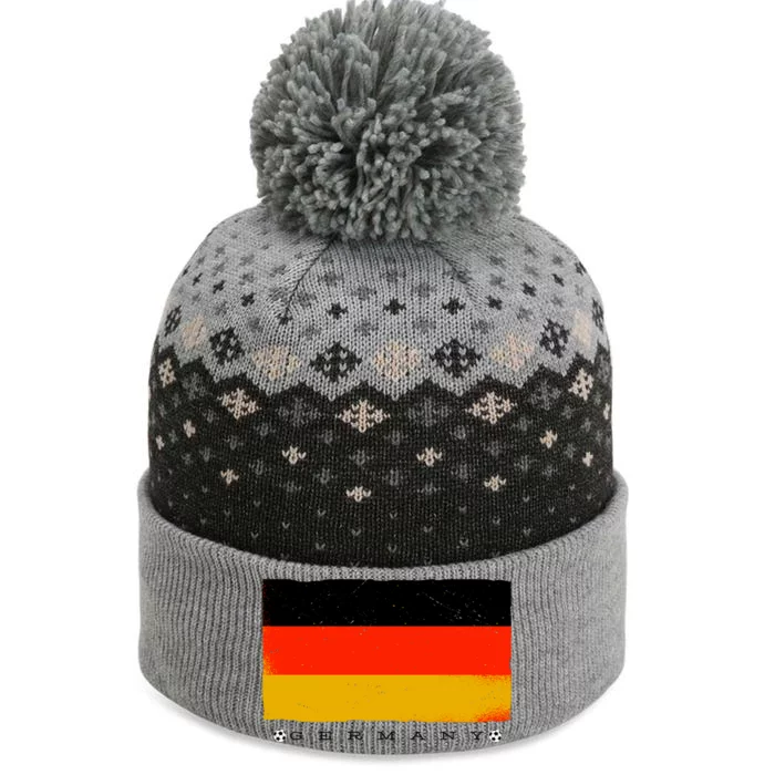 Germany Soccer Flag Logo The Baniff Cuffed Pom Beanie