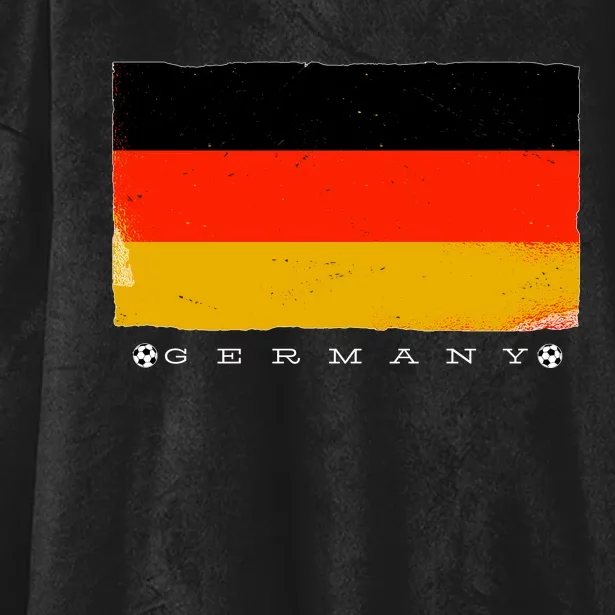 Germany Soccer Flag Logo Hooded Wearable Blanket