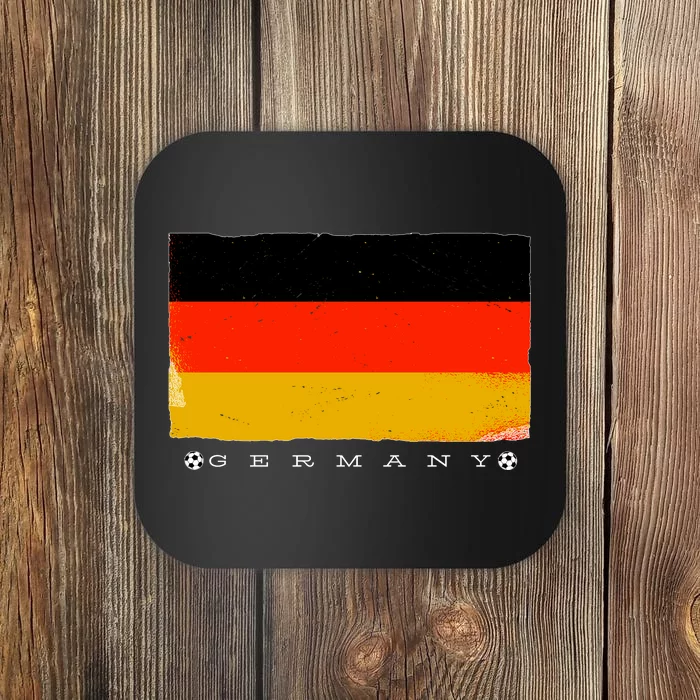 Germany Soccer Flag Logo Coaster