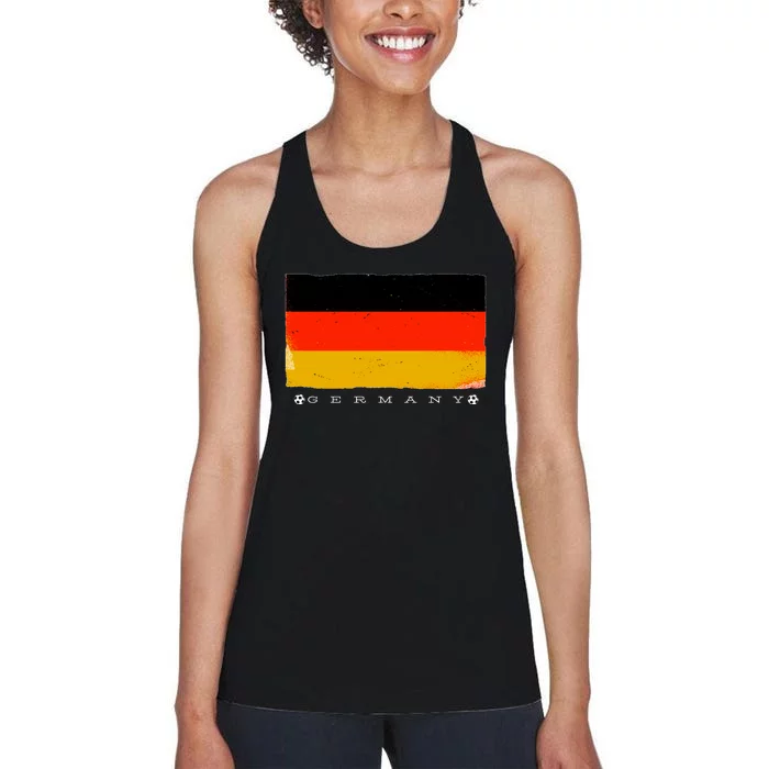 Germany Soccer Flag Logo Women's Racerback Tank