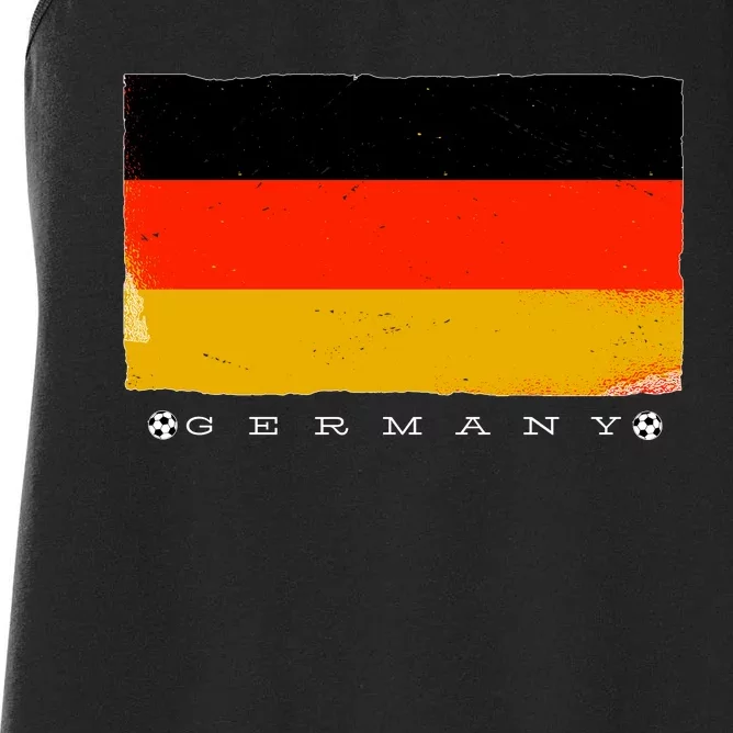 Germany Soccer Flag Logo Women's Racerback Tank