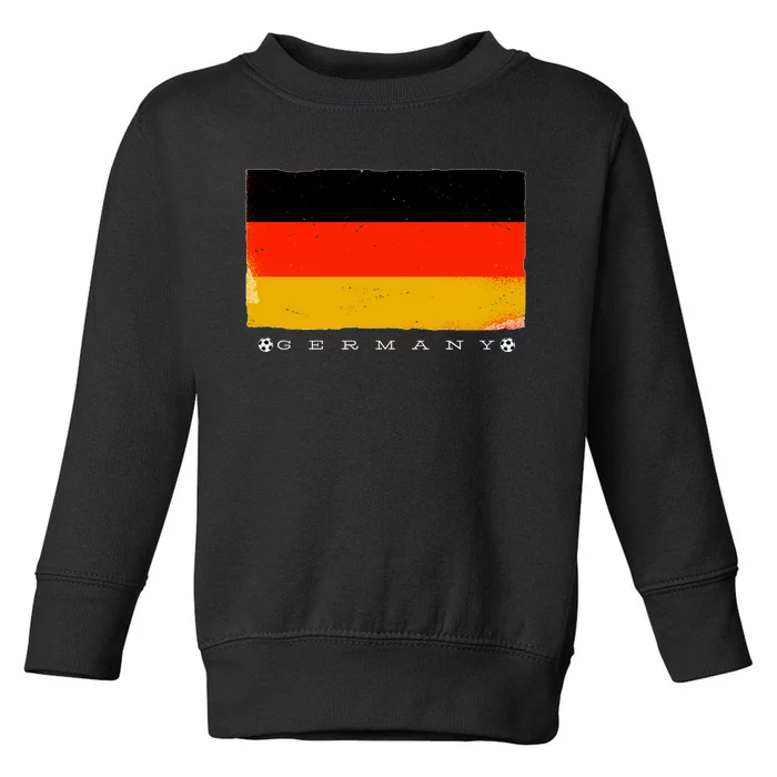 Germany Soccer Flag Logo Toddler Sweatshirt