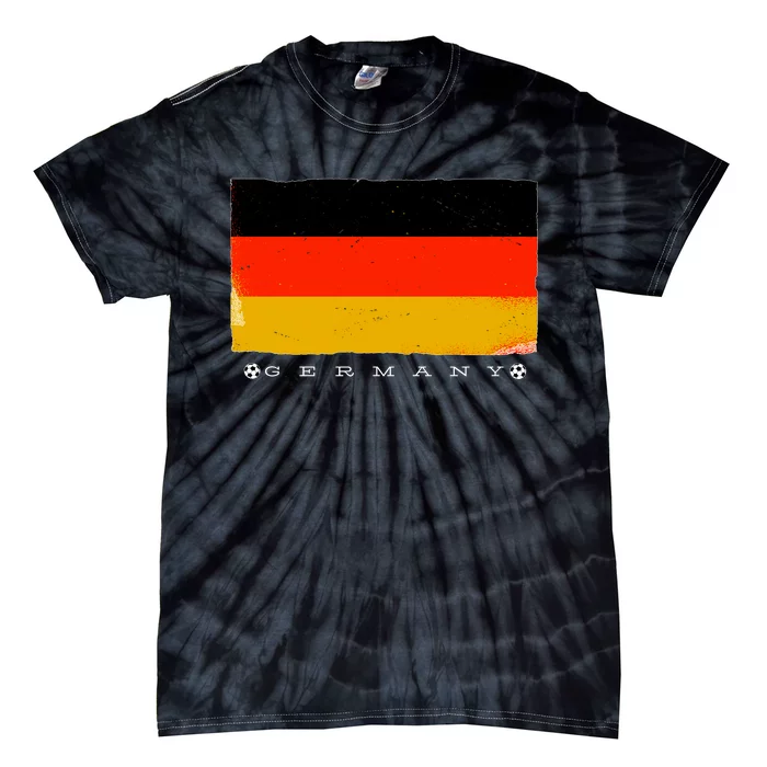 Germany Soccer Flag Logo Tie-Dye T-Shirt