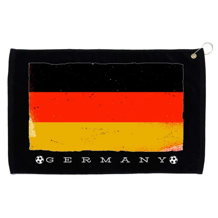 Germany Soccer Flag Logo Grommeted Golf Towel