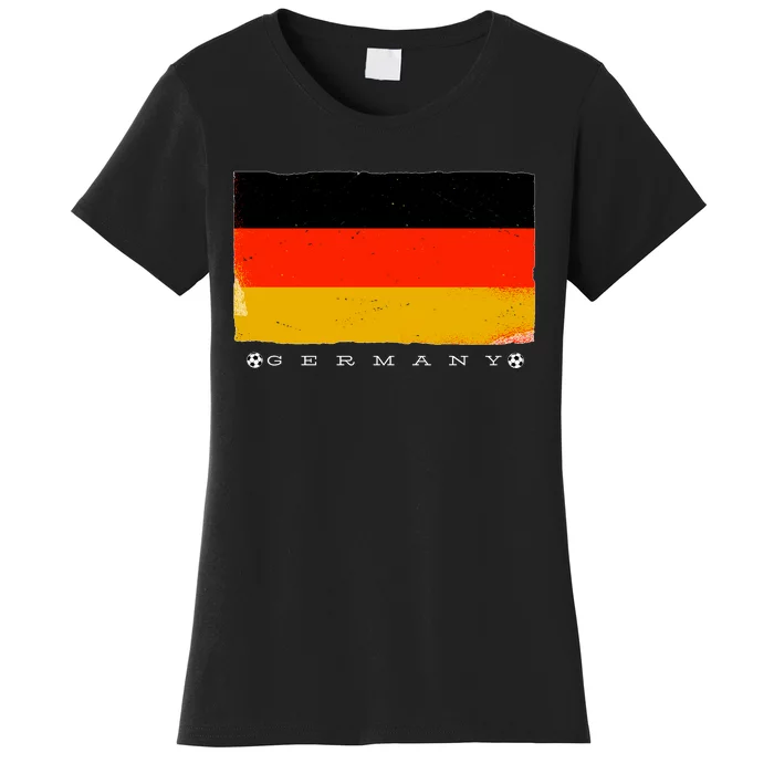 Germany Soccer Flag Logo Women's T-Shirt