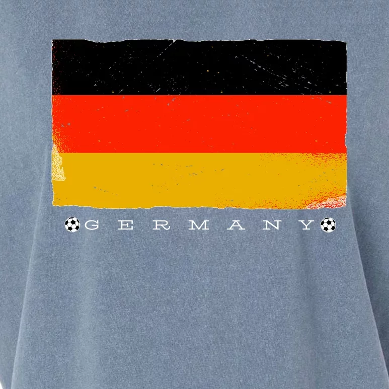 Germany Soccer Flag Logo Garment-Dyed Women's Muscle Tee