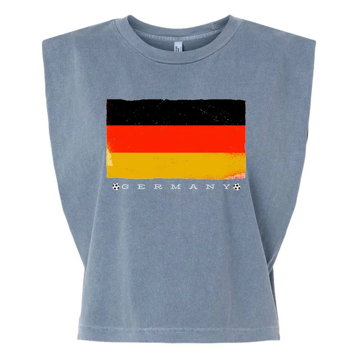 Germany Soccer Flag Logo Garment-Dyed Women's Muscle Tee