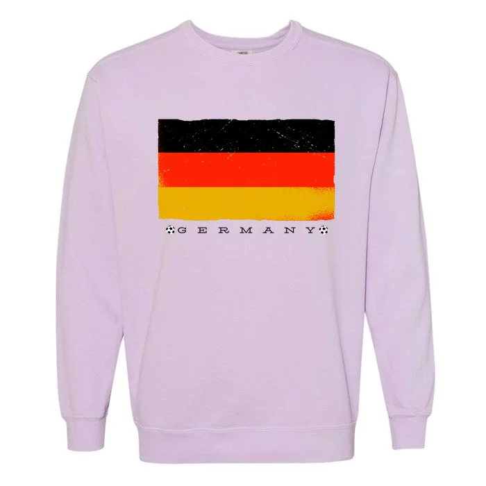 Germany Soccer Flag Logo Garment-Dyed Sweatshirt