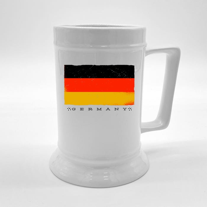 Germany Soccer Flag Logo Front & Back Beer Stein