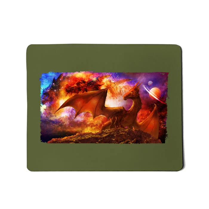 Galaxy Space Fantasy Dragon Mousepad