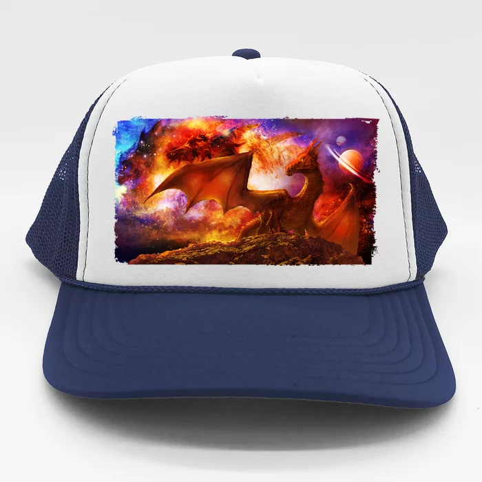 Galaxy Space Fantasy Dragon Trucker Hat