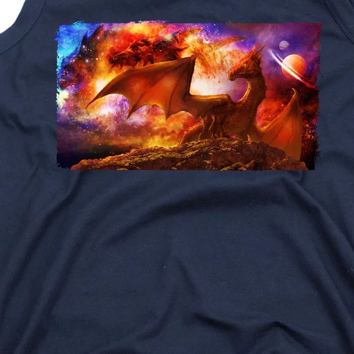 Galaxy Space Fantasy Dragon Tank Top