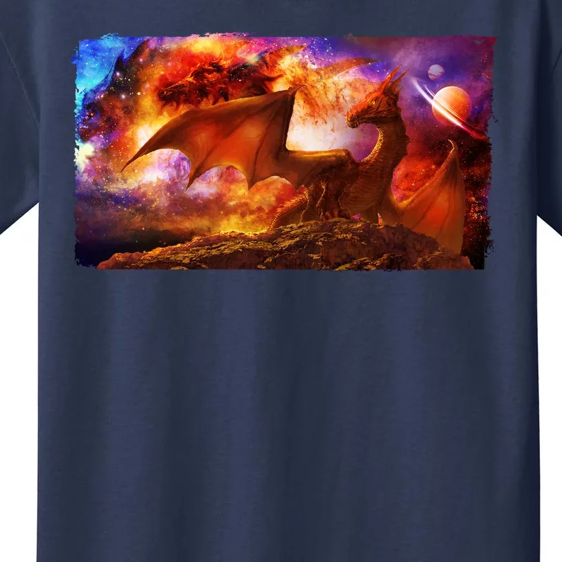 Galaxy Space Fantasy Dragon Kids T-Shirt