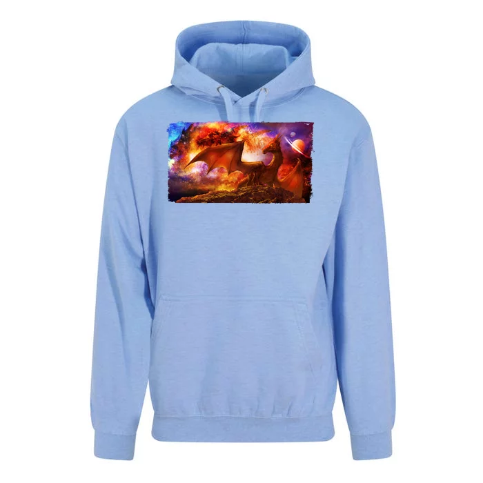 Galaxy Space Fantasy Dragon Unisex Surf Hoodie