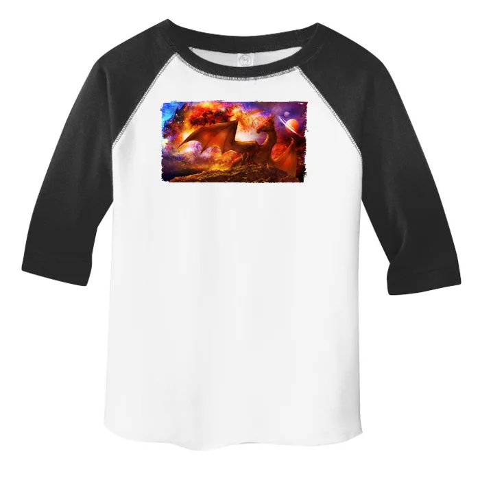 Galaxy Space Fantasy Dragon Toddler Fine Jersey T-Shirt